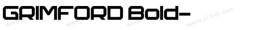 GRIMFORD Bold字体转换